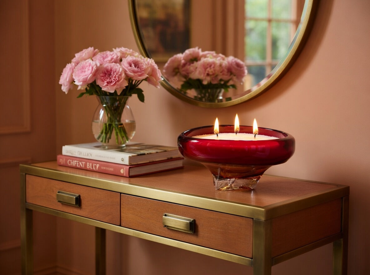 פניני שעווה -Ruby Red Glow